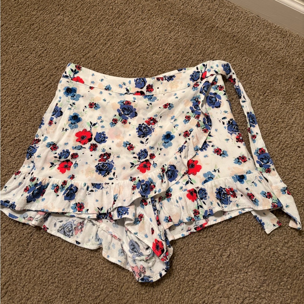 Free People Floral Shorts